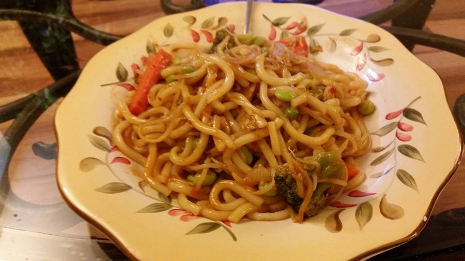 udon noodle stir fry vegan no oil