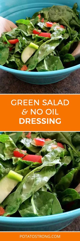 Green salad no oil dressing