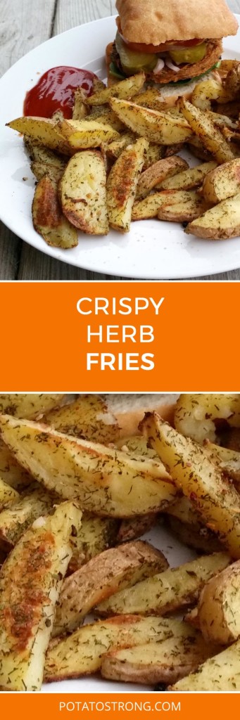 Crispy herb fries no oil