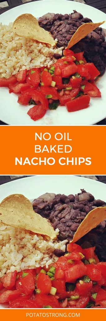 Baked nacho chips no oil
