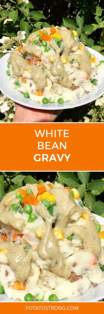White bean gravy vegan no oil